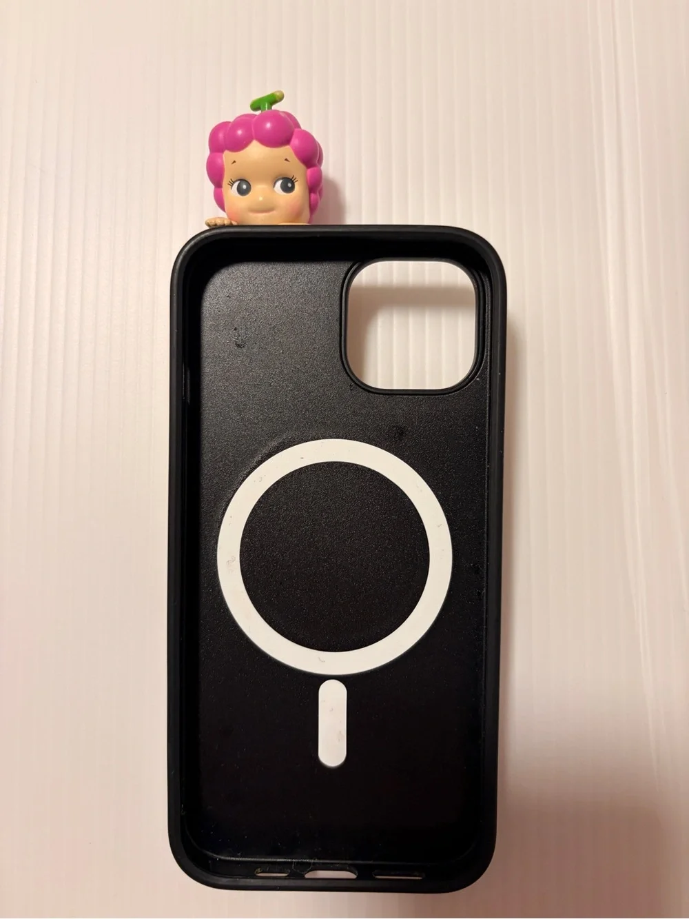 Used iphone Sonny Angel/ Casetify Cherry Heart iPhone Case with Grape Charm